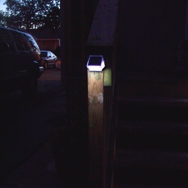 Dock Edge Side-Mount Solar Light, White image number 3